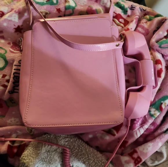 Pink Retro Telephone Crossbody Bag - Unbranded - Picture 3 of 4